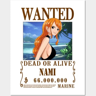 Nami One Piece Wanted Fashion Posters and Art